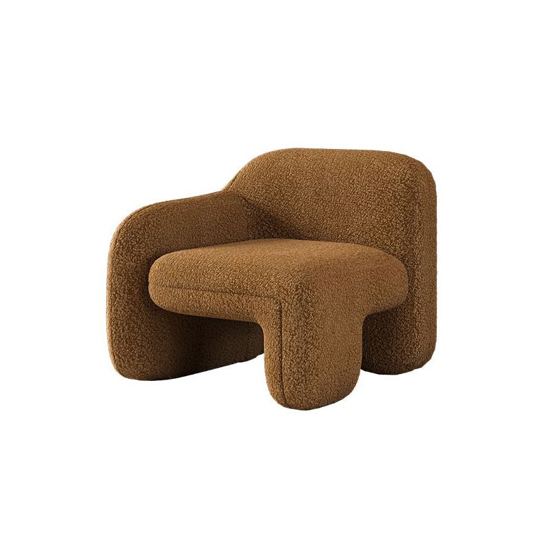 Contemporary Wool Sofa Standard Settee Square Arm Sofa for Living Room