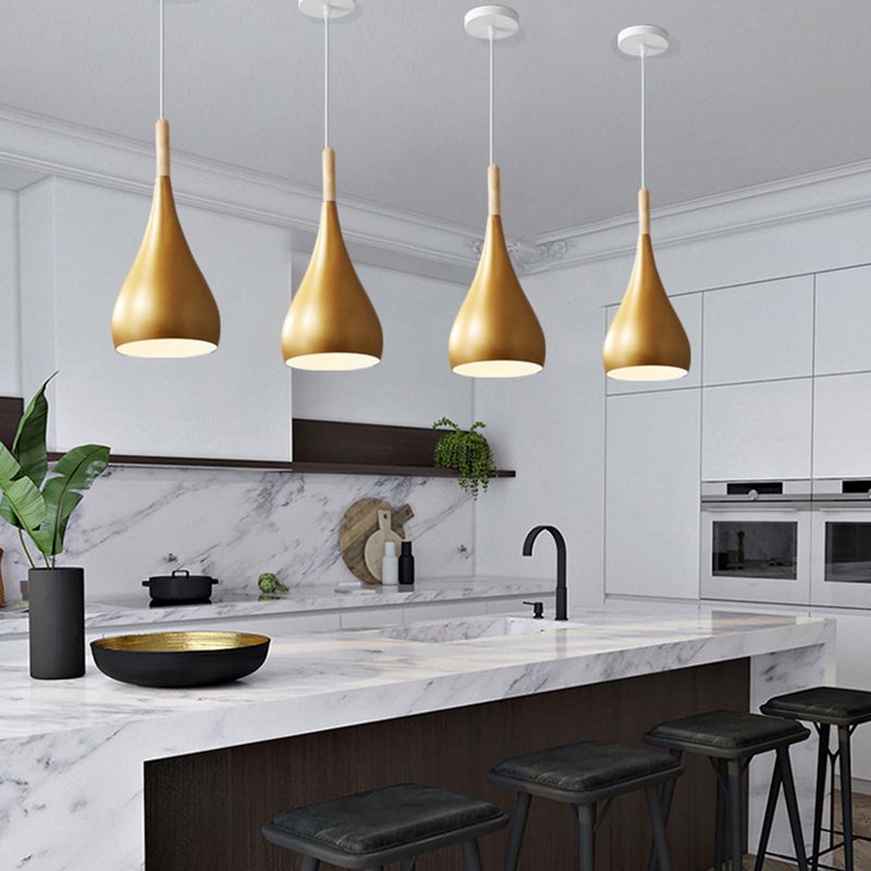 Luce Mini Mini Bell Bell, Luce in metallo Macaron Ampicca singola