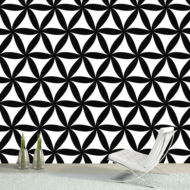 Illustration Geometry Mural Wall Decor Environment Friendly for Dining Room