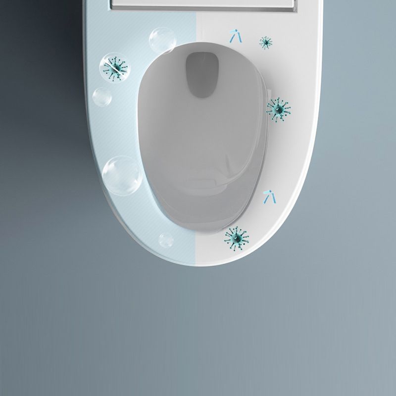Contemporary Floor Mounted Flush Toilet Siphon Jet Ceramic Urine Toilet for Washroom