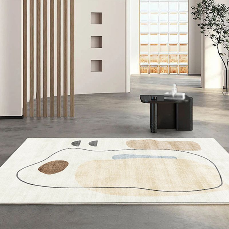Tapis abstraction de style moderne tapis résistant aux taches pour le salon
