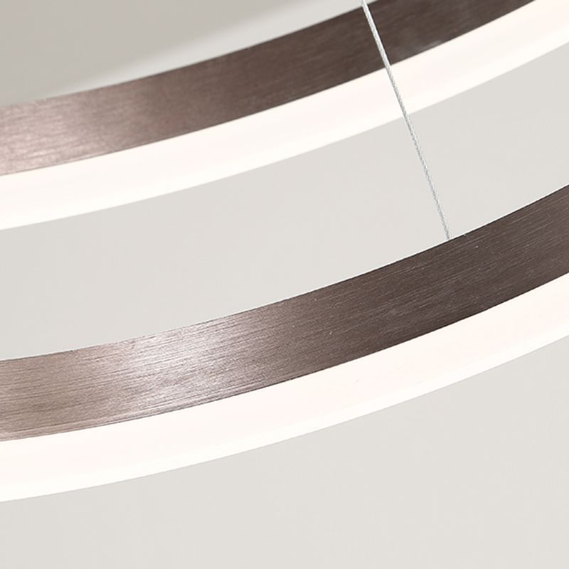 Multi-Rings Multi-Layer Modern Simple Style Metal Hanging Chandelier Lighting Fixtures