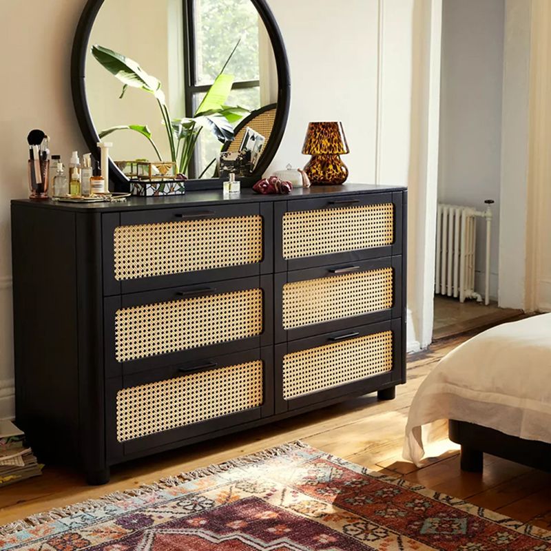 Solid Wood Storage Chest Dresser Modern Storage Chest for Bedroom