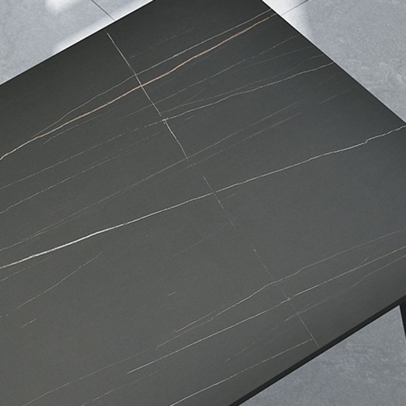 Black Frame Stone Dining Room Table Traditional Luxury Rectangle Dining Table