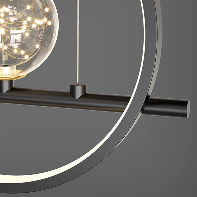 Nordic Characteristic Simple Modern Light Luxury Style LED Island Chandelier Light for Dining Room