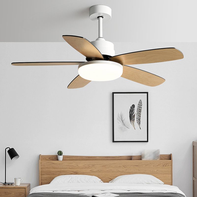 Unique Shape Metal Ceiling Fan Light Kids Style 1-Light Ceiling Fan Lamp for Living Room