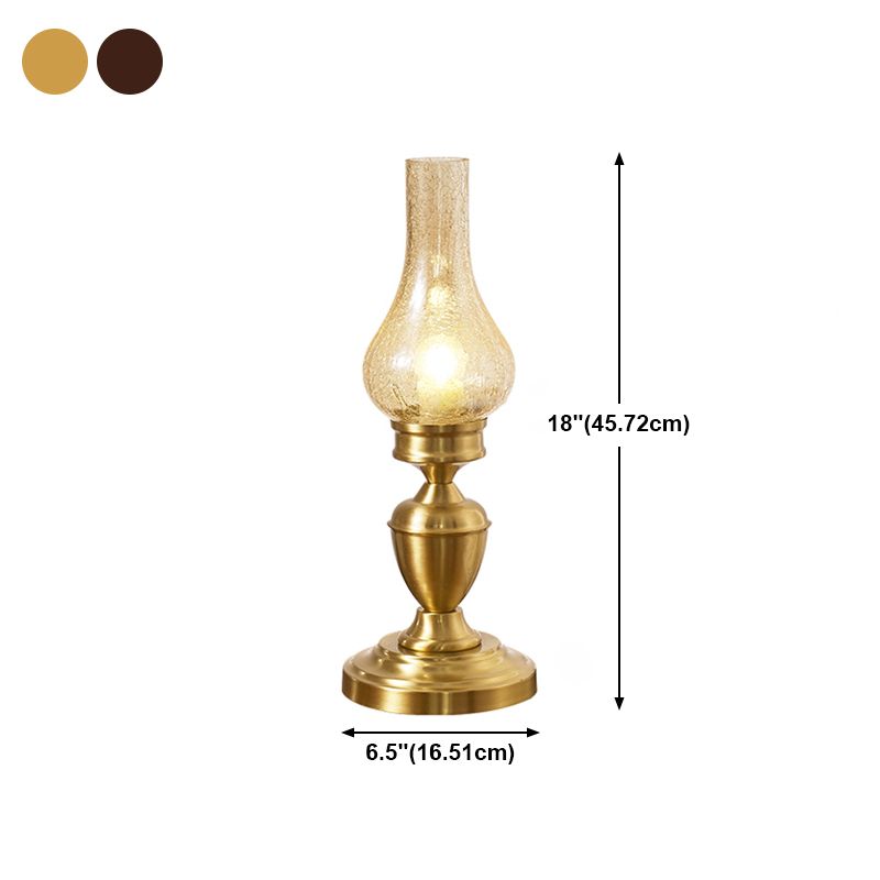 Contemporary Glass Table Lamp Eye-caring Table Lighting Fixture for Living Room