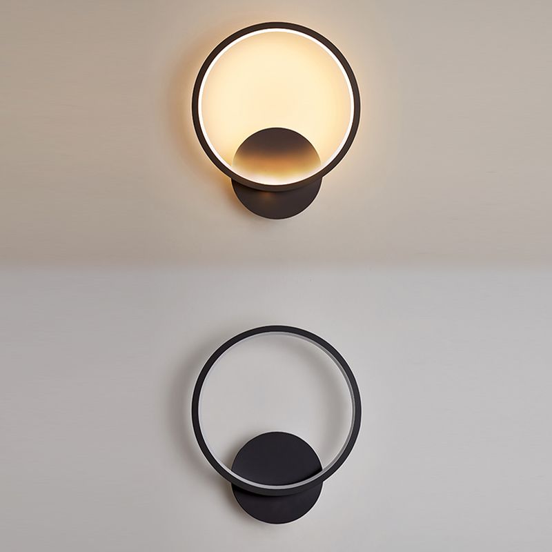Apparecchi di illuminazione a LED in illuminazione montata in stile moderno nero/nero