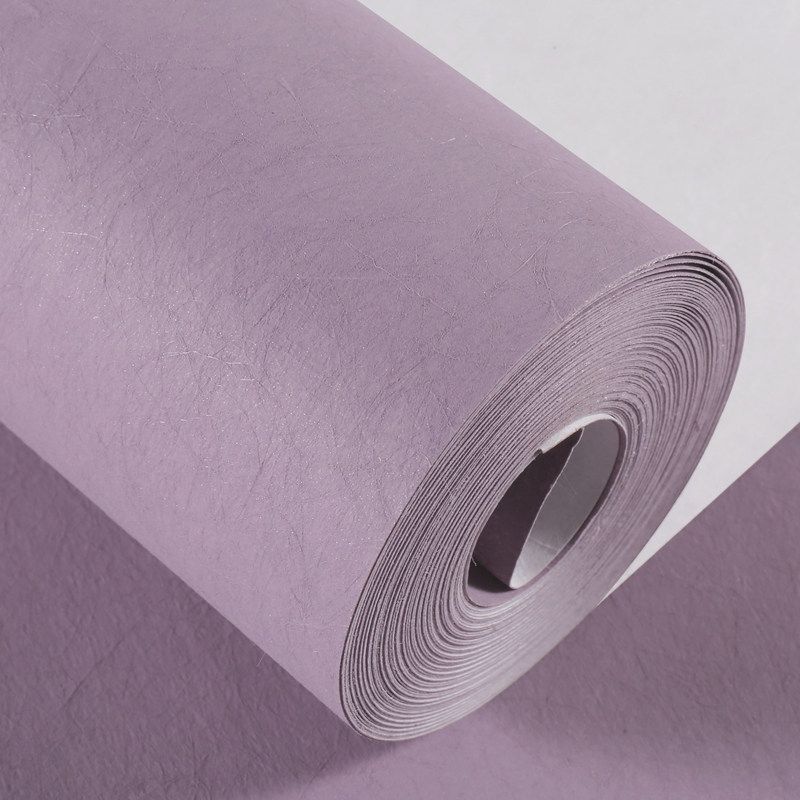 Moisture Resistant Solid Wallpaper Non-Woven Cloth Simple Style Wall Art for Bedroom