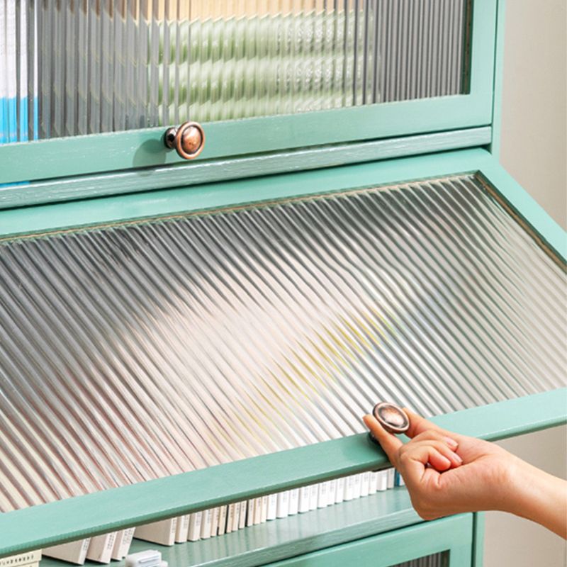 Rectangular Green Cabinet, Modern Standard Accent Cabinet in Green