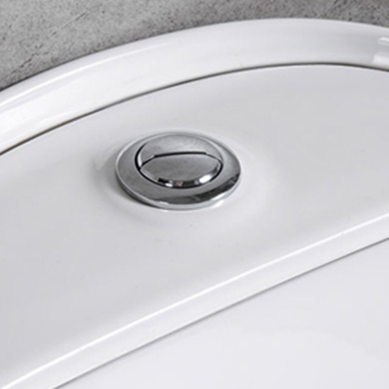 Contemporary Siphon Jet Toilet Floor Mount Urine Toilet for Washroom