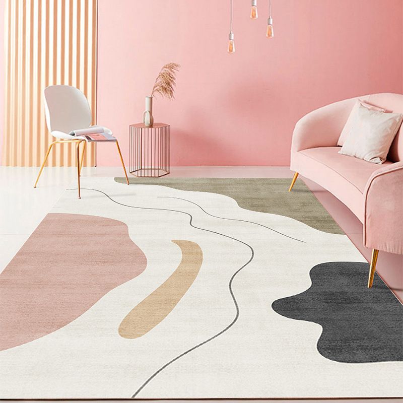 Tapis abstraction de style moderne tapis résistant aux taches pour le salon