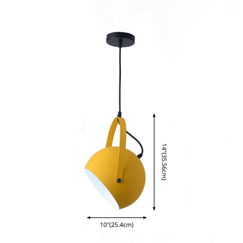 Modern Creative Macaron Pendant Light Lacquered Aluminium Hanging Lamp for Dining Rooom