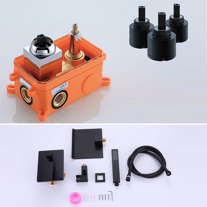 Contemporary Bathroom Faucet Wall Mounted Bathroom Faucet with Handheld Shower