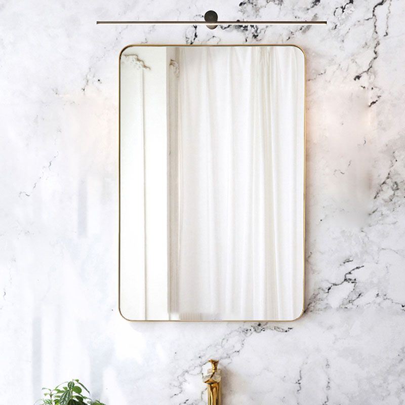 Linear Wall Sconces Modern Metal 1 Light Sconce Light Fixtures in Black Finish