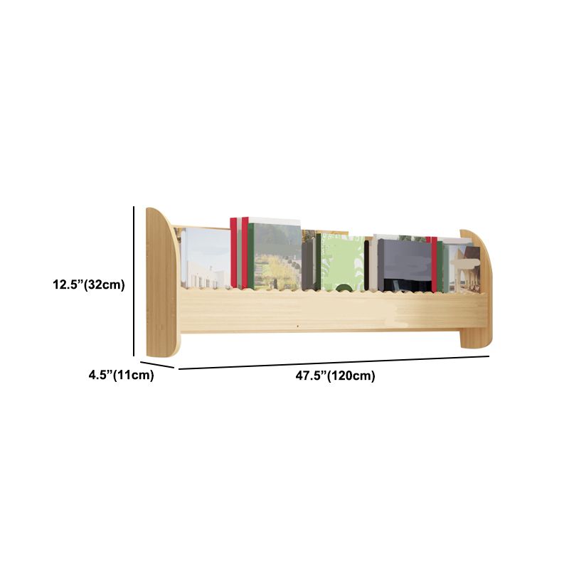 Floating Wooden Shelf Bookcase Modern & Contemporary Bookshelf