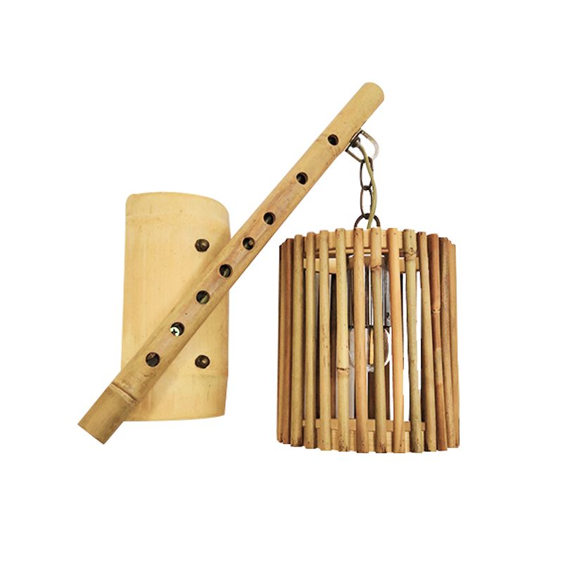 Modern Creative Wall Light Bamboo Wall Sconce Light for Living Room