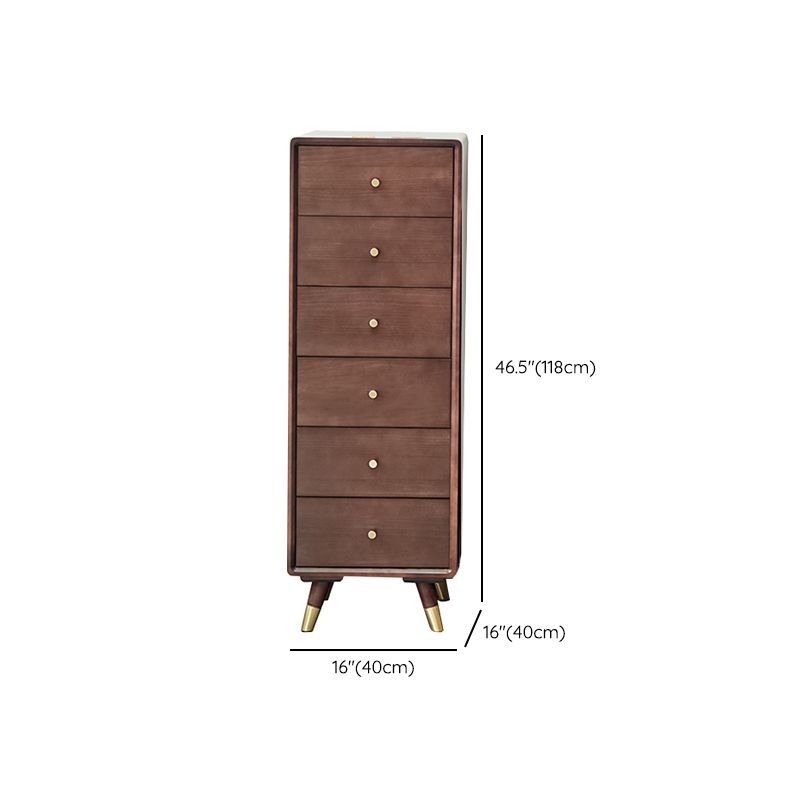 Solid Wood Accent Chest Mid Century Drawers Included Cabinet