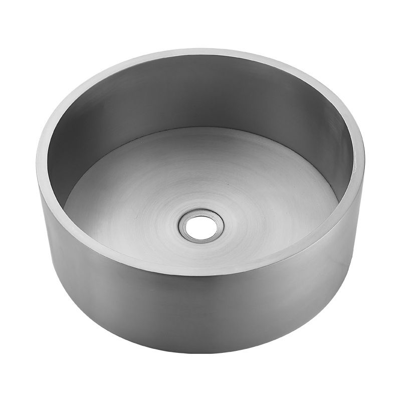 Modern Stainless Steel Wash Stand Round Trough Sink for Bathroom