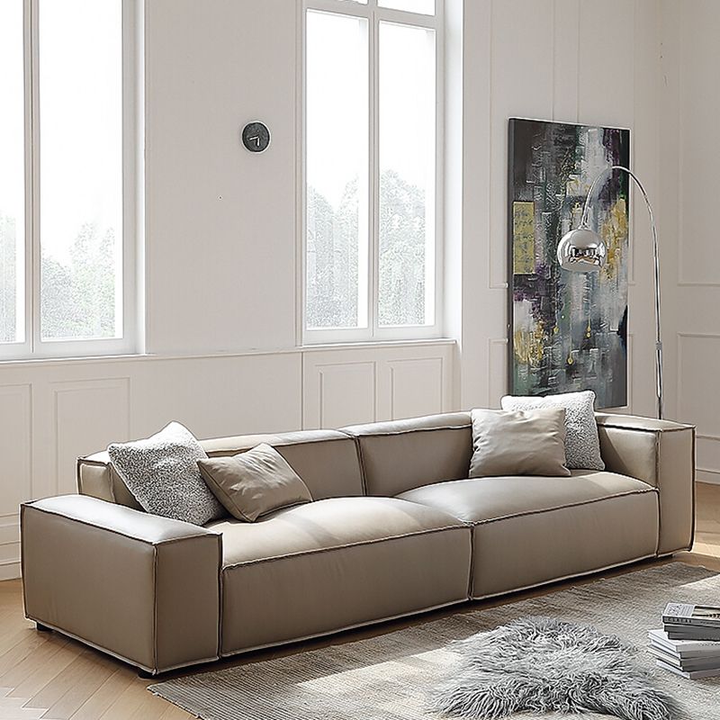 26"H Industrial Sofa Bed White Cushions Seating with Pillows