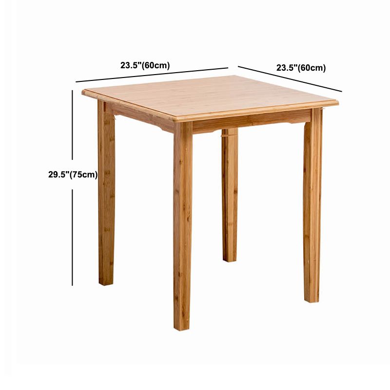 Nordic Rectangular Wooden Coffee Table 4 Legs Natural Cocktail Table