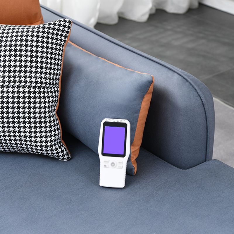 Faux Leather 4-Seater Sectional with Storage for Living Room