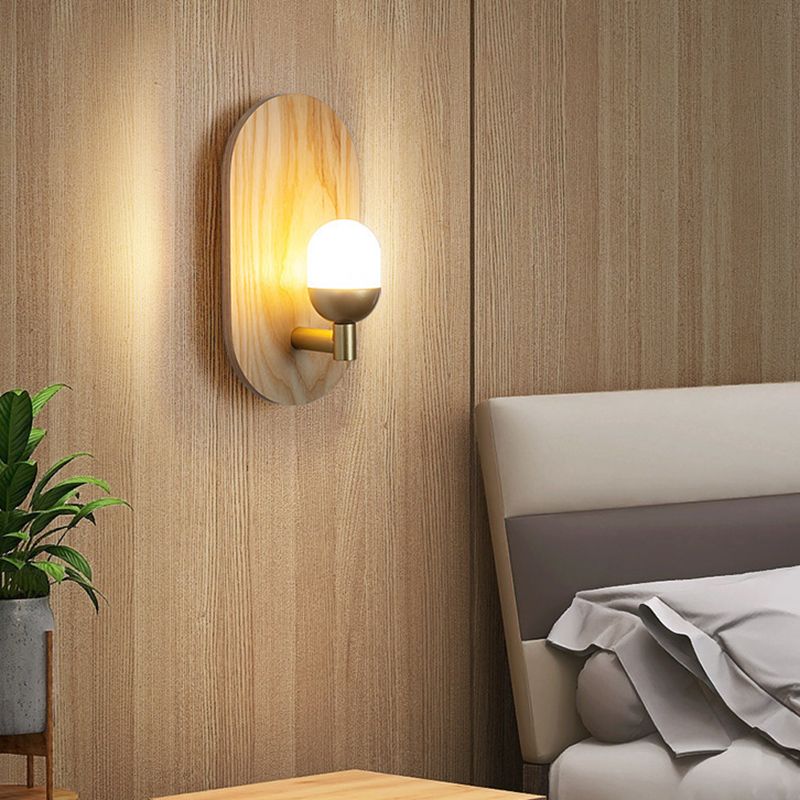 Modern Wall Light Sconces Wood 1 Light Wall Lighting Fixtures for Dining Room