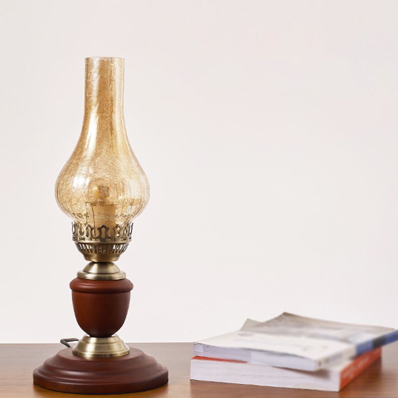 Contemporary Glass Table Lamp Eye-caring Table Lighting Fixture for Living Room