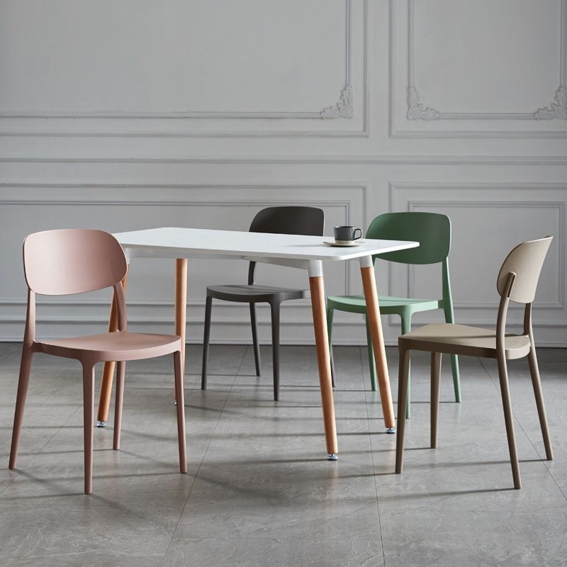 Contemporary Dining and Accent Chairs Indoor-Outdoor Open Back Dining Chair