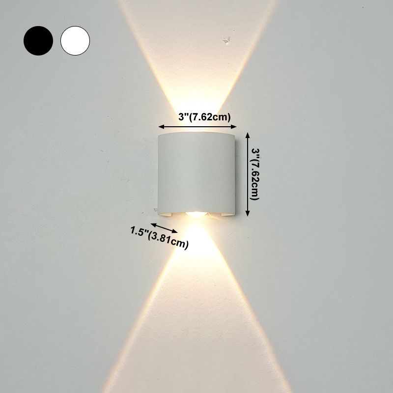 Moderne Wandmontage Leichte einfache LED -Wandleuchtenlampenvorrichtung für Innen im Freien im Freien