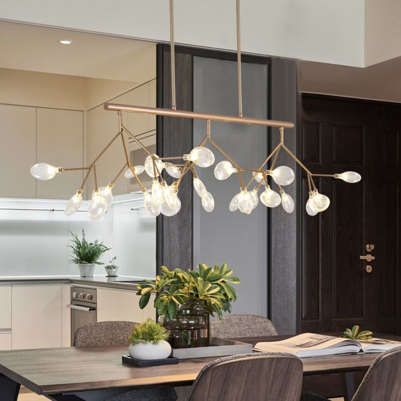 Modern Style Firefly Island Pendant Simple 27 Lights Island Light for Bedroom