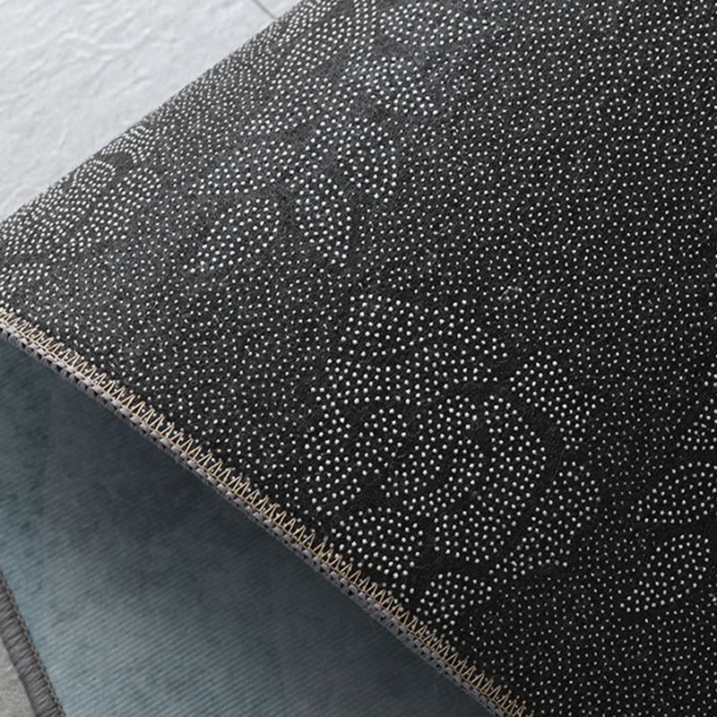 Contemporary Geometry Print Rug Polyester Carpet Stain Resistant  Area Rug for Living Room