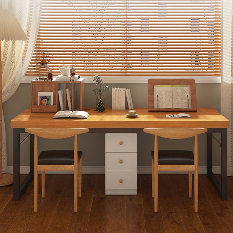 Industrial Style Dining Wood Table Dining Rectangle Table for Home