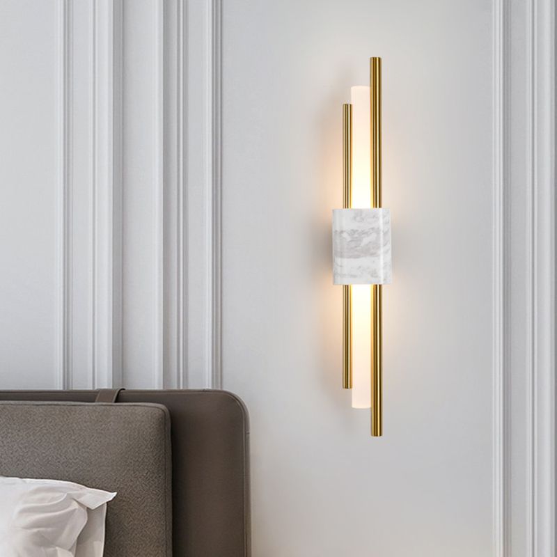 Lampada a parete a 1 luci lampada moderna a parete a parete con tonalità acrilica bianca