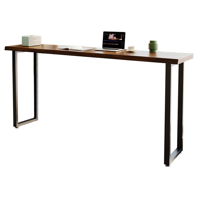 Industrial Indoor Bar Dining Table Rectangle Solid Wood Bar Table