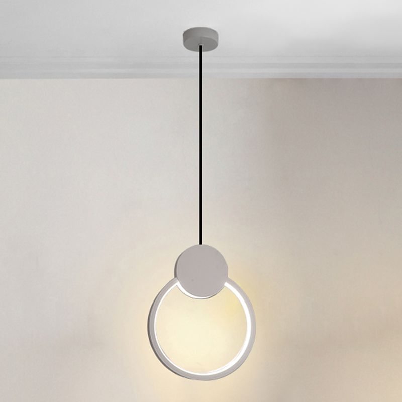 Geometric Shape Metal Hanging Light Modern Style 1 Light Hanging Light Mounted Fixture