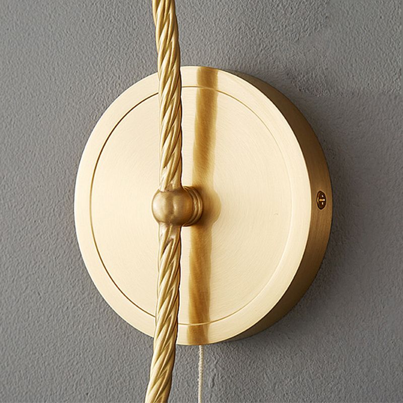 Modern Wall Light Sconce Vintage Glass Wall Light Fixture for Bedroom