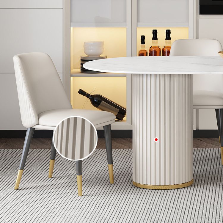 Glam Style Sintered Stone Dining Set Rectangle 1/2/5 Pieces Dining Set for Dining Areas