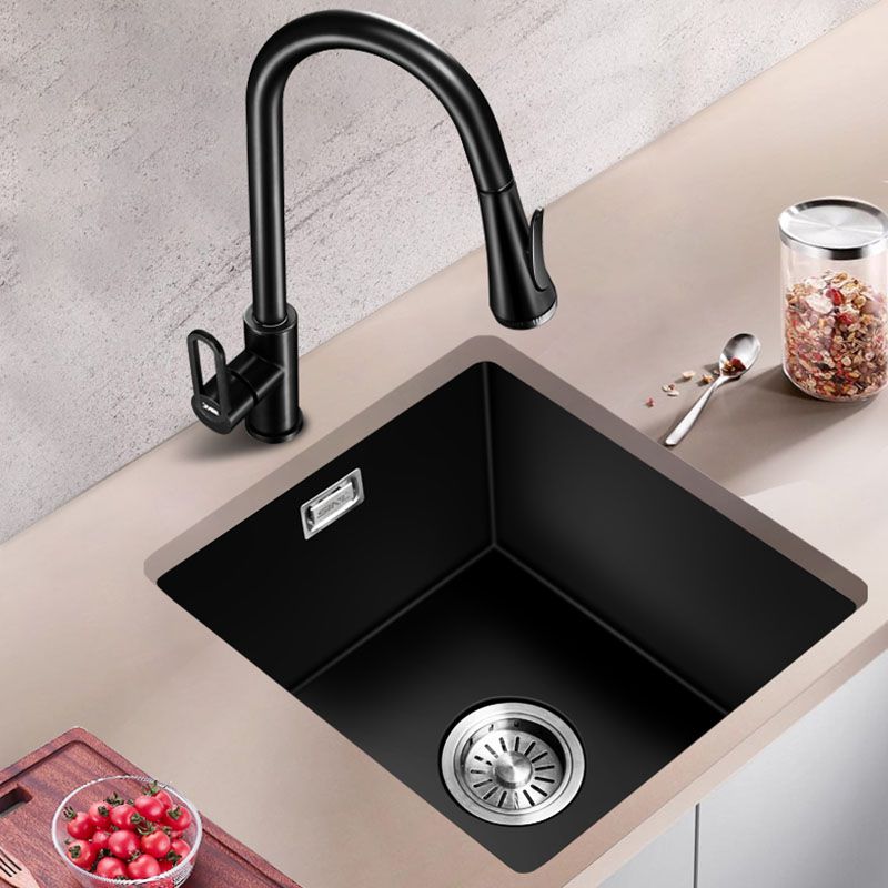 Quartz Kitchen Bar Sink Single Bowl Kitchen Bar Sink with Drain Assembly