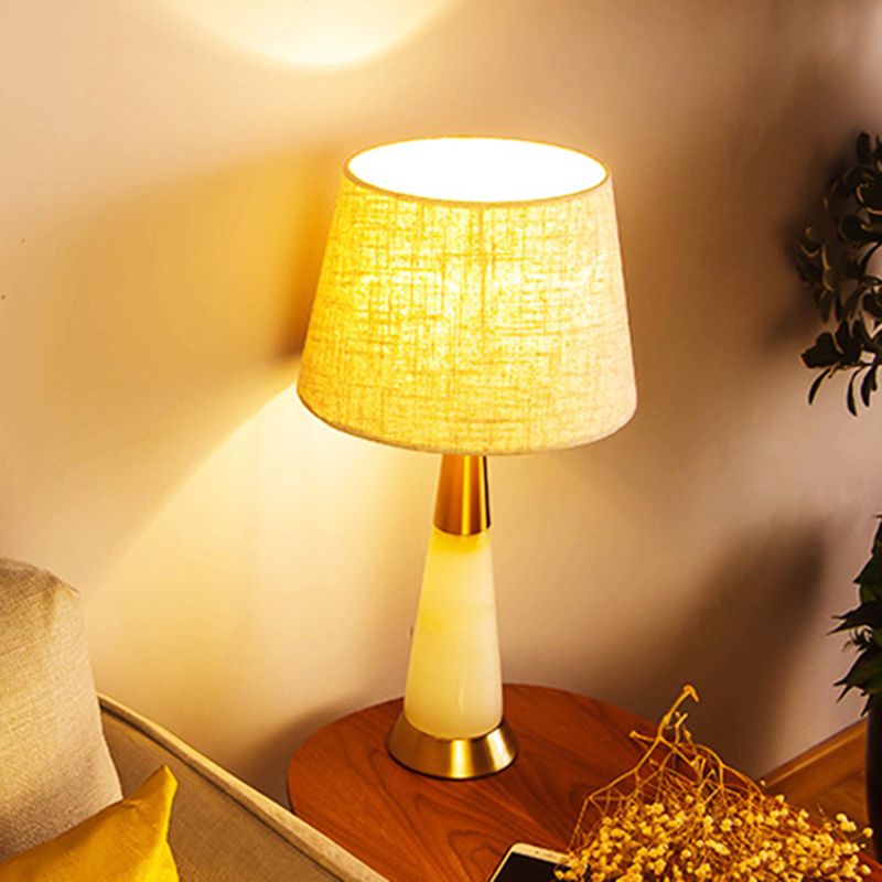 Éclairage de tâche effilé contemporain Fabric 1 livre de lecture lumineuse avec base en métal