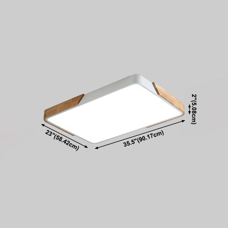 Plafonnier LED de Style macaron moderne, montage encastré géométrique en fer pour chambre à coucher