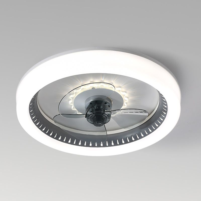 Modern Style Ceiling Fan Lamp Metal 1 Light Ceiling Fan Lighting for Bedroom