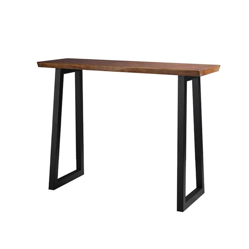 Modern Bar Table Set 1/2/3 Pcs Solid Wood Bar Table with Upholstered Bar Stools