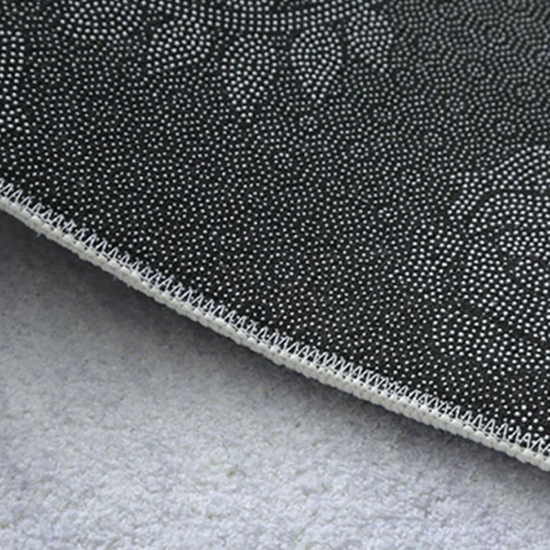 Grey Modern Rug Abstract Print Rug Washable Rug for Sitting Room