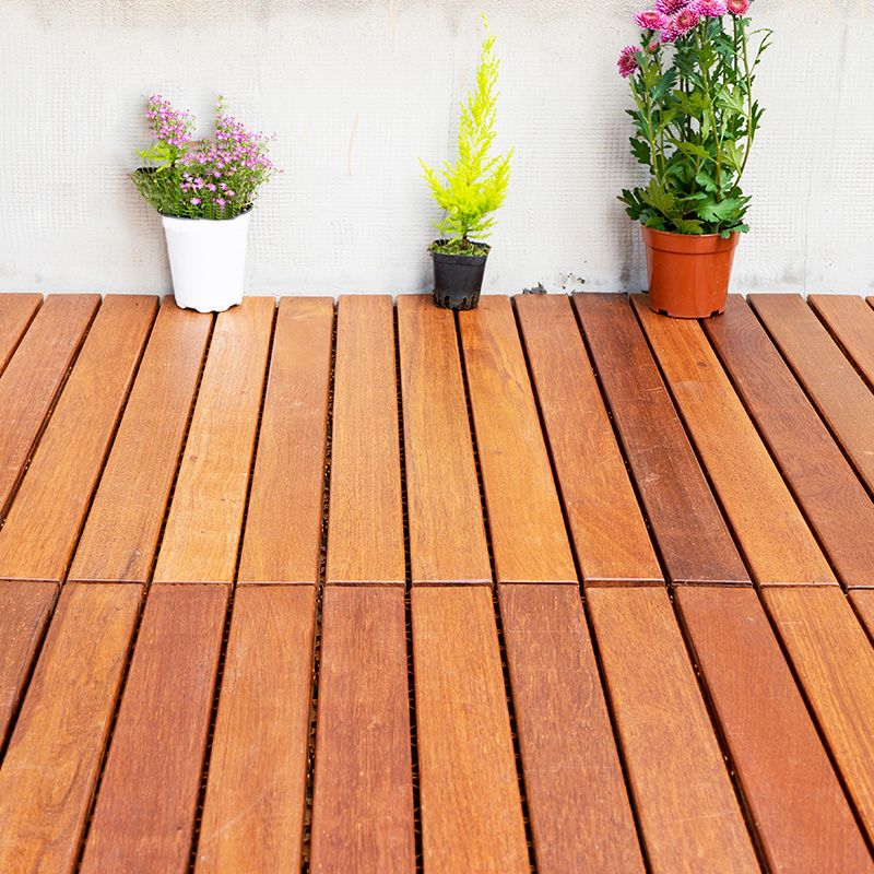 Modern Floor Board Solid Color Water-Resistant Outdoor Flooring