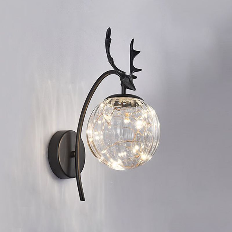 Modern Creative Wall Lamp Glass Bedside Wall Sconce Light for Living Room