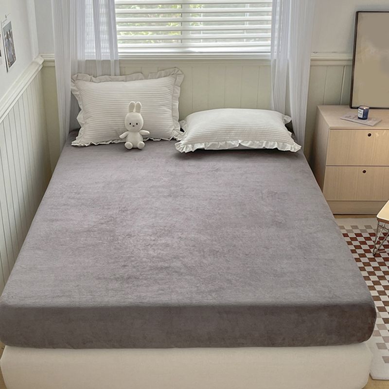 Solid Fitted Sheet Super Soft Standard Pillowcase for Bedroom