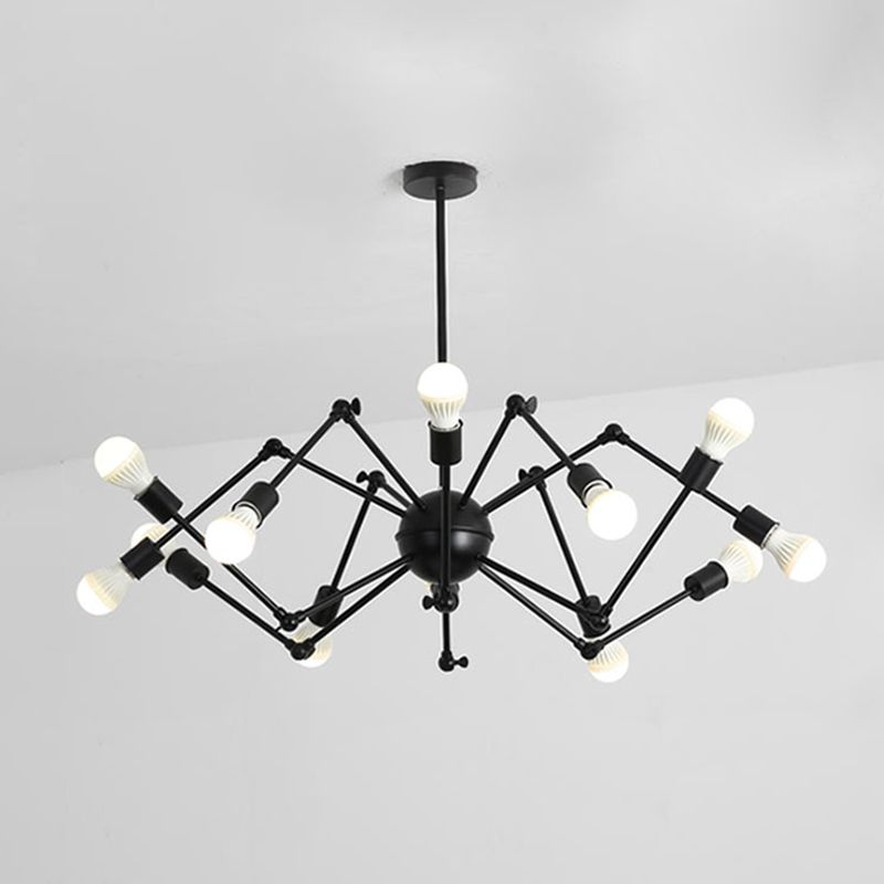Spider Metal Chandelier Pendant Vêtements de style industriel Store de plafond