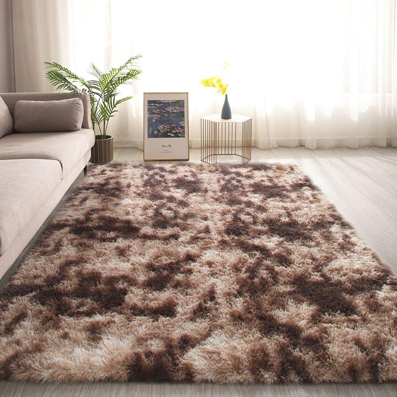 Funky Tie Dye Printed Rug Distinctive Carpet Polyester Anti-Slip Shag Rug for Living Room