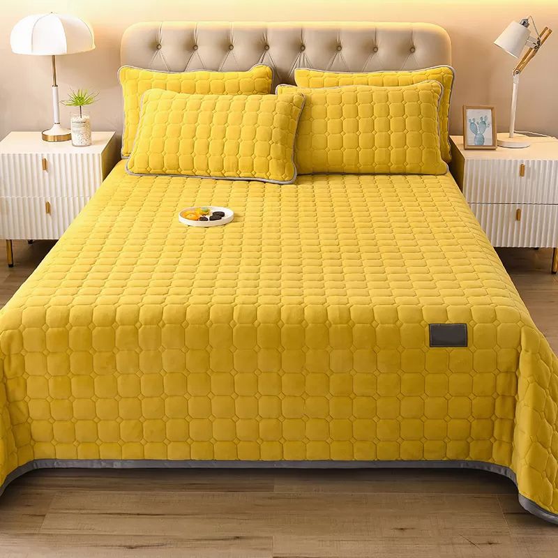 Solid Color Sheet Set Modern Flannel Fitted Sheet for Bedroom